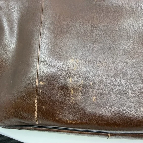 Fossil MBG9153 Estate Leather Messenger Bag Brown Laptop Crossbody - Picture 4 of 16